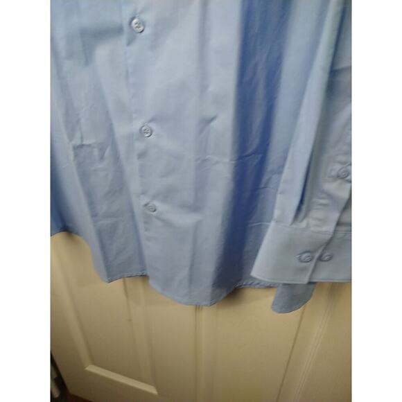 Structure Men's XXL Shirt Blue Modern Fit Long Sleeve Collared Button - Picture 5 of 10